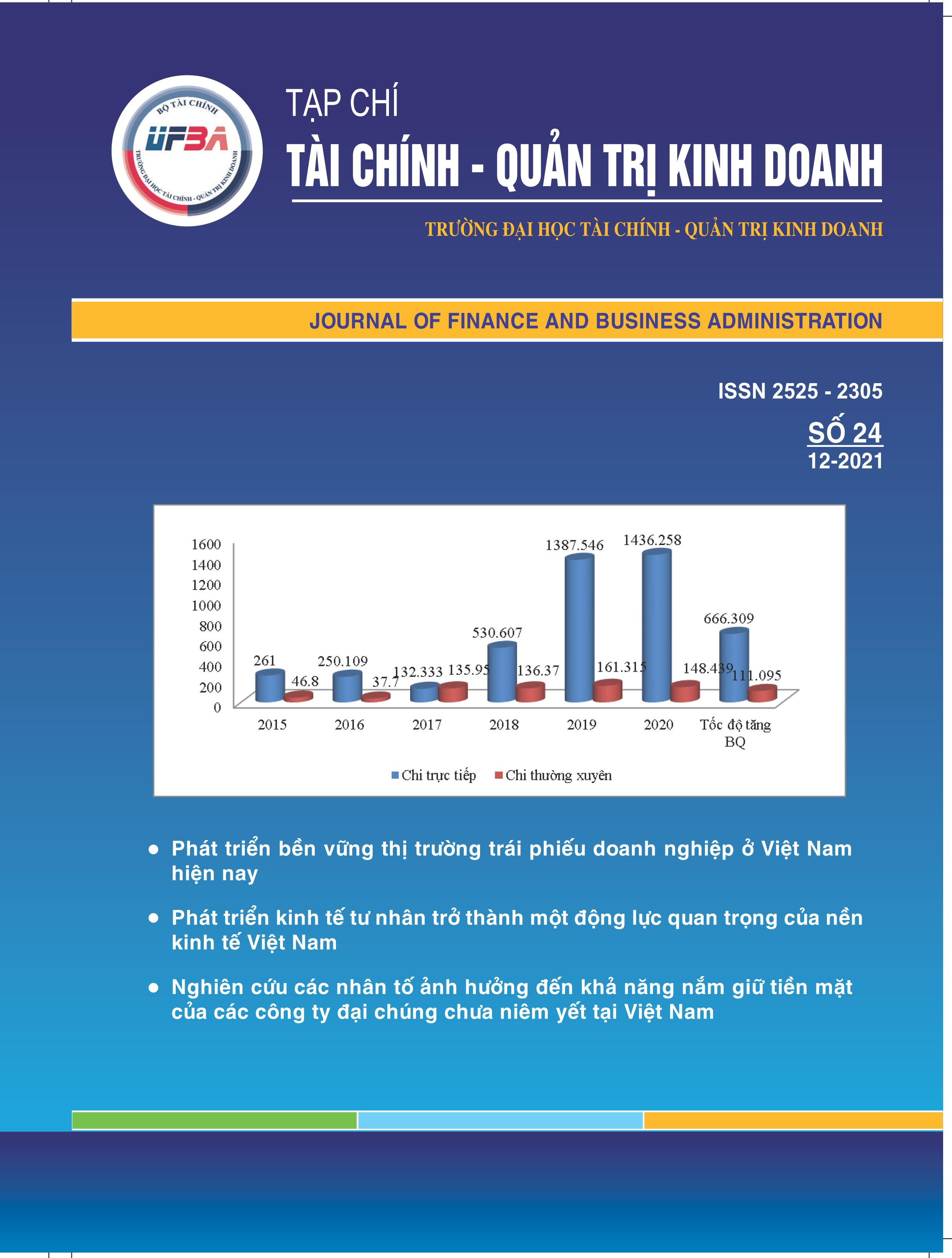 JOURNAL OF FINANCE AND BUSINESS ADMINISTRATION, NUM 25.T03_2022